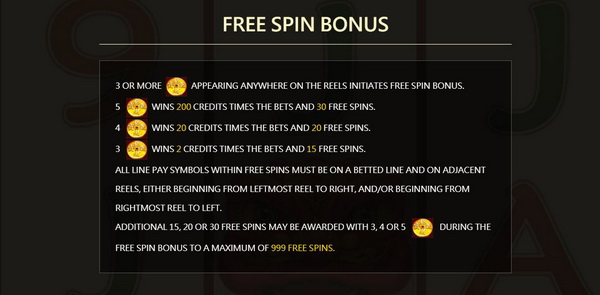Free spins bonus Lucky Lion Slot