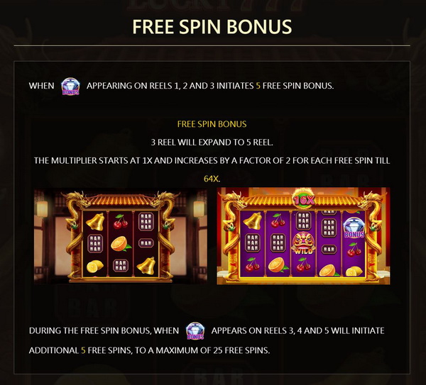 Free spins bonus LuckySeven